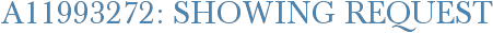 A11993272: Showing Request