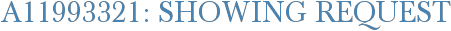 A11993321: Showing Request