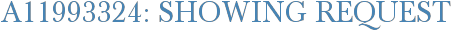 A11993324: Showing Request