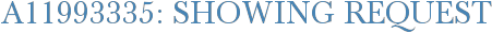 A11993335: Showing Request