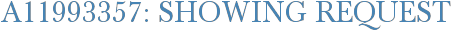 A11993357: Showing Request