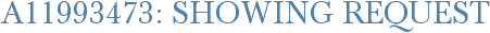 A11993473: Showing Request