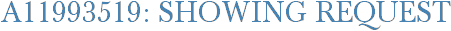 A11993519: Showing Request