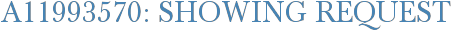 A11993570: Showing Request