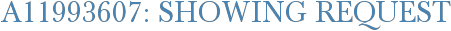 A11993607: Showing Request
