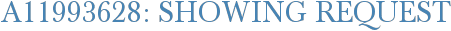 A11993628: Showing Request