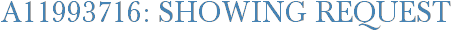A11993716: Showing Request
