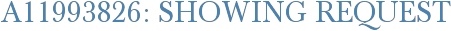 A11993826: Showing Request