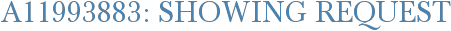 A11993883: Showing Request