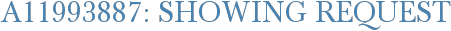 A11993887: Showing Request