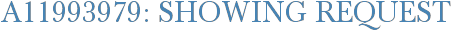 A11993979: Showing Request