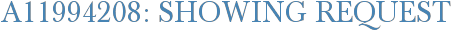 A11994208: Showing Request