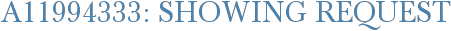 A11994333: Showing Request