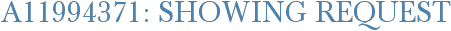 A11994371: Showing Request