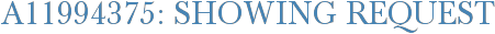 A11994375: Showing Request