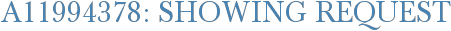 A11994378: Showing Request