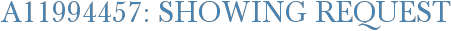 A11994457: Showing Request