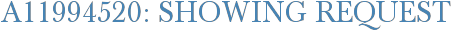 A11994520: Showing Request