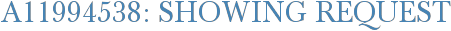 A11994538: Showing Request