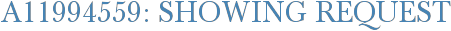 A11994559: Showing Request