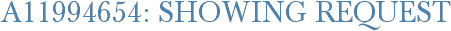 A11994654: Showing Request