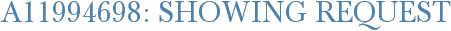 A11994698: Showing Request