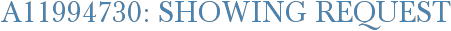 A11994730: Showing Request
