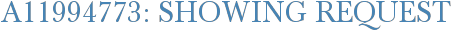 A11994773: Showing Request