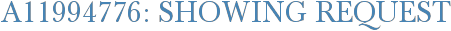 A11994776: Showing Request