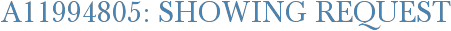 A11994805: Showing Request