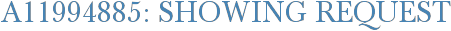 A11994885: Showing Request