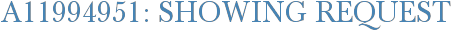 A11994951: Showing Request