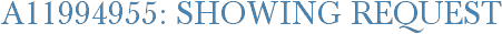 A11994955: Showing Request