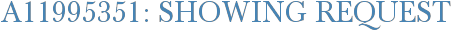 A11995351: Showing Request