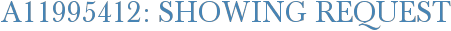 A11995412: Showing Request