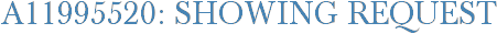 A11995520: Showing Request