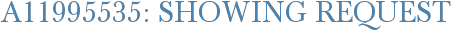 A11995535: Showing Request