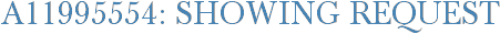 A11995554: Showing Request