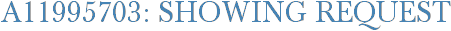 A11995703: Showing Request
