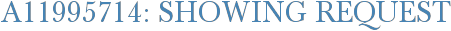 A11995714: Showing Request