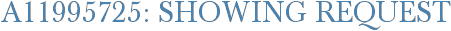 A11995725: Showing Request
