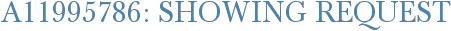 A11995786: Showing Request