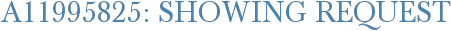 A11995825: Showing Request