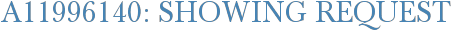 A11996140: Showing Request