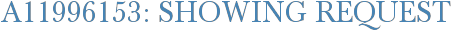 A11996153: Showing Request