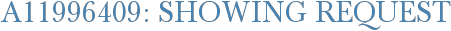 A11996409: Showing Request