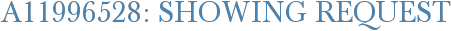 A11996528: Showing Request