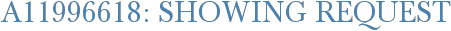 A11996618: Showing Request