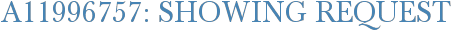 A11996757: Showing Request