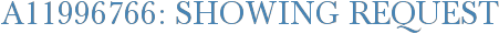 A11996766: Showing Request